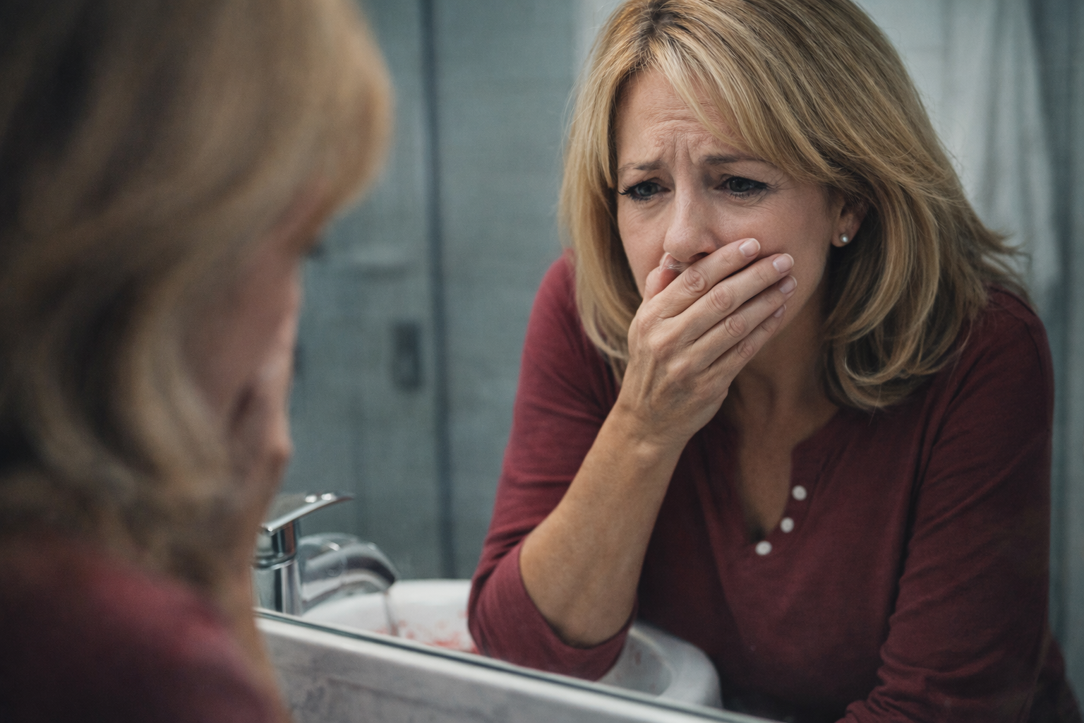 Woman thinking, struggling